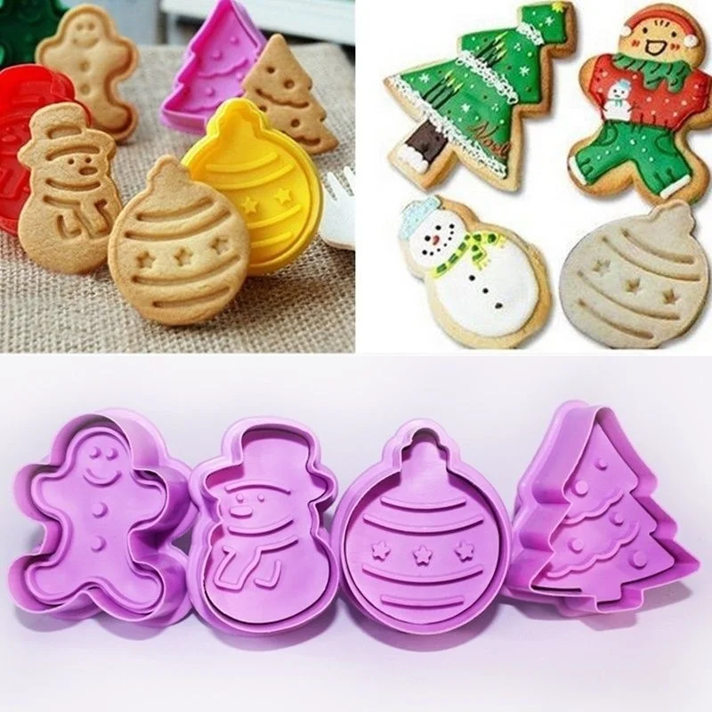 4Pcs/set Kitchen New Cookie Biscuit Fondant Mold Silicone Cookie Baking Cutter Mould for Christmas
4Pcs/set Kitchen New Cookie Biscuit Fondant Mold Silicone Cookie Baking Cutter Mould for Christmas