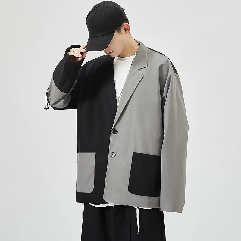 Fashion Patchwork Men Blazer Jackets 2020 Autumn New Casual Suit Jacket Pocket Decor Men's Blazers Youth Clothes Costume Homme
Fashion Patchwork Men Blazer Jackets 2020 Autumn New Casual Suit Jacket Pocket Decor Men's Blazers Youth Clothes Costume Homme
