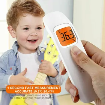Handheld Forehead Infrared Thermometer LCD Display High Accuracy Non-Contact Digital Fever Measuring Tool for Adult Kids
Handheld Forehead Infrared Thermometer LCD Display High Accuracy Non-Contact Digital Fever Measuring Tool for Adult Kids