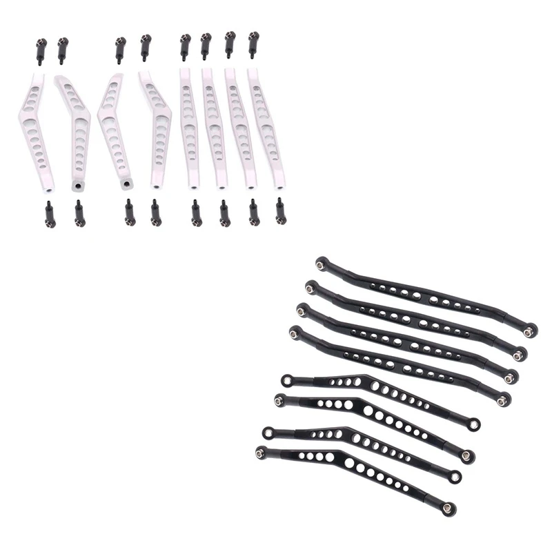 8PCS CNC Metal Linkage Set Upper and Lower Suspension Link Rod for 1/10 RC Crawler Axial Wraith 90020 90018 90031,Silver
8PCS CNC Metal Linkage Set Upper and Lower Suspension Link Rod for 1/10 RC Crawler Axial Wraith 90020 90018 90031,Silver