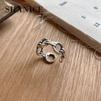 SHANICE 925 Sterling Silver Open Ring Korean Fashion Woven Chain Ring Thai Silver Retro Opening Rings For Women Fashion Jewelry
SHANICE 925 Sterling Silver Open Ring Korean Fashion Woven Chain Ring Thai Silver Retro Opening Rings For Women Fashion Jewelry