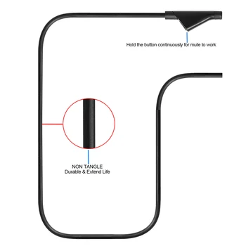 Gaming Audio Long Headset Replacement Cable 3.5mm Mute Accessories Smartphone Inline Durable PC TPE For Astro A10 A40
Gaming Audio Long Headset Replacement Cable 3.5mm Mute Accessories Smartphone Inline Durable PC TPE For Astro A10 A40