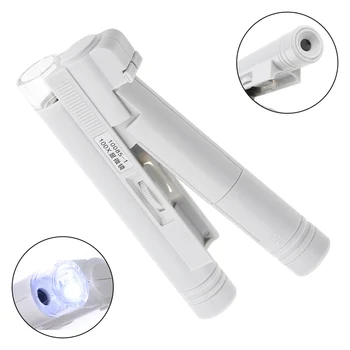 Double Tube Type Handheld 100X Microscopic Magnifier with LED Lights and Receptacle Bag for Antique Viewing Reading Jewelry
Double Tube Type Handheld 100X Microscopic Magnifier with LED Lights and Receptacle Bag for Antique Viewing Reading Jewelry