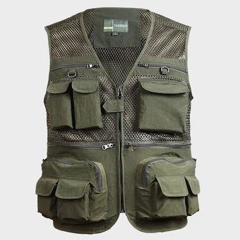 Men's Multi-Pocket Fishing Mesh Vest Photography Quick-Dry Jacket Zip Waistcoat With Multi Pocket For Outdoor Fishing Camping
Men's Multi-Pocket Fishing Mesh Vest Photography Quick-Dry Jacket Zip Waistcoat With Multi Pocket For Outdoor Fishing Camping