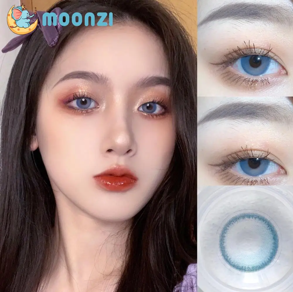 MOONZI Multicolor contact lens blue gray big Beautiful Pupil Colored Contact Lenses for eyes yearly degree Myopia prescription
MOONZI Multicolor contact lens blue gray big Beautiful Pupil Colored Contact Lenses for eyes yearly degree Myopia prescription