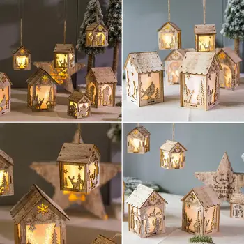 DIY LED Light Chalet Christmas Wooden Snowman House Miniature Villa Xmas Tree Hanging Decor Children Gift Toys Navidad
DIY LED Light Chalet Christmas Wooden Snowman House Miniature Villa Xmas Tree Hanging Decor Children Gift Toys Navidad