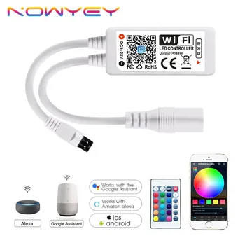 RGB LED Controller Smart WiFi LED Strip Light Controller 12V Bluetooth IR Remote Control for 5050 2835 LED Strips
RGB LED Controller Smart WiFi LED Strip Light Controller 12V Bluetooth IR Remote Control for 5050 2835 LED Strips