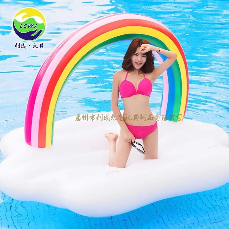 2018-Rainbow Floating Island Rainbow-colored Arch Bridge Rainbow Floating Row Inflatable Floating Bed Environmentally Friendly T
2018-Rainbow Floating Island Rainbow-colored Arch Bridge Rainbow Floating Row Inflatable Floating Bed Environmentally Friendly T