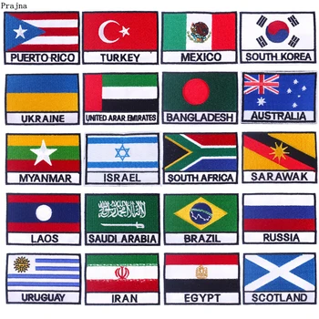 Prajna National Flags Embroidered Patches For Clothing Russia Mexico Patch Badge Iron On Patches On Clothes For T-shirt Applique
Prajna National Flags Embroidered Patches For Clothing Russia Mexico Patch Badge Iron On Patches On Clothes For T-shirt Applique
