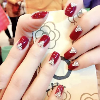 24pcs Red Six Diamond Fake Nails Acrylic Ballet False Nail Sequins Artificial Women Nail Tips Full Cover Acryl False Nails
24pcs Red Six Diamond Fake Nails Acrylic Ballet False Nail Sequins Artificial Women Nail Tips Full Cover Acryl False Nails