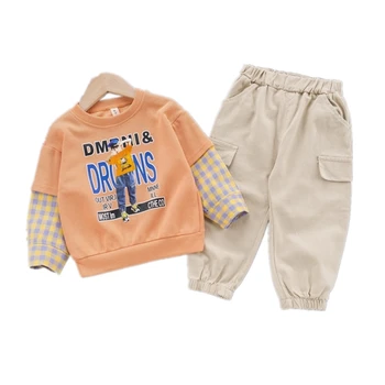 Spring Autumn Fashion Children Cotton Clothes Baby Boys Letter Jacket Pants 2Pcs/sets Infant Out Kid Clothing Toddler Tracksuits
Spring Autumn Fashion Children Cotton Clothes Baby Boys Letter Jacket Pants 2Pcs/sets Infant Out Kid Clothing Toddler Tracksuits