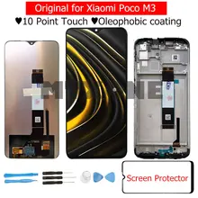 Ensemble écran tactile LCD avec châssis, pièce de rechange pour Xiaomi Poco M3, Original=