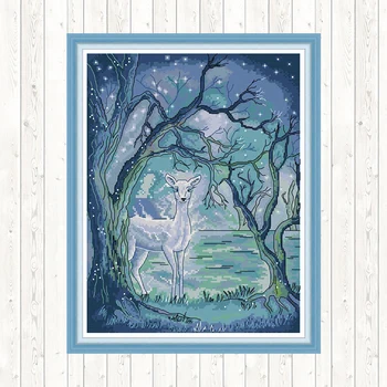 Joy Sunday Cross Stitch Fabric Deer Painting Printed Canvas for Embroidery Kit 14CT DMC DIY Counted Cross Stitch for Needlework
Joy Sunday Cross Stitch Fabric Deer Painting Printed Canvas for Embroidery Kit 14CT DMC DIY Counted Cross Stitch for Needlework