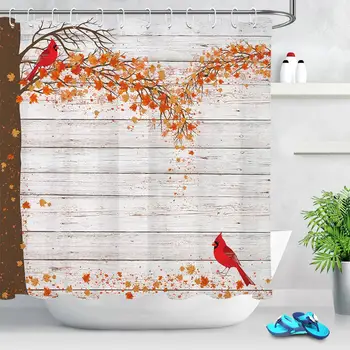 Rustic Wood Board Leaf Bird Printing Shower Curtain Waterproof Bath Curtain With Hooks Washable Bathroom Screen Bathtub Decor
Rustic Wood Board Leaf Bird Printing Shower Curtain Waterproof Bath Curtain With Hooks Washable Bathroom Screen Bathtub Decor