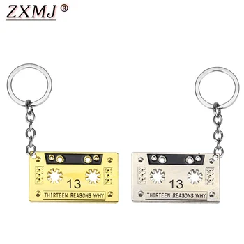 ZXMJ THIRTEEN REASONS WHY AUDIO TAPE keychain CASSETTE 13 REASONS WHY HANNAH BAKER keyring Vintage Gold colour for gift souvenir
ZXMJ THIRTEEN REASONS WHY AUDIO TAPE keychain CASSETTE 13 REASONS WHY HANNAH BAKER keyring Vintage Gold colour for gift souvenir