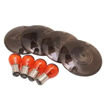 4 x Motorcycle Smoke Turn Signal Light Lens Cover with Bulb For Harley Davidson Touring Electra Glides Road King
4 x Motorcycle Smoke Turn Signal Light Lens Cover with Bulb For Harley Davidson Touring Electra Glides Road King