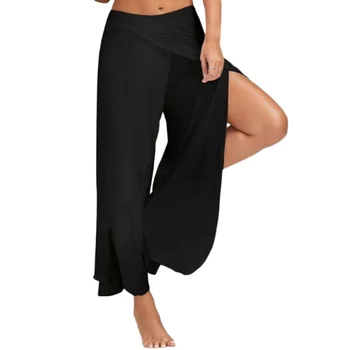 Women Pants Spring Clothes Solid Color Wide Leg Loose Elastic High Waist Straight Casual Split Pants Trousers Female W1
Women Pants Spring Clothes Solid Color Wide Leg Loose Elastic High Waist Straight Casual Split Pants Trousers Female W1