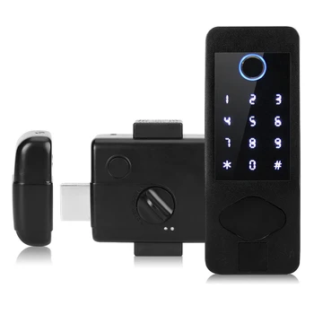 Intelligent Door Lock Bluetooth NFC Remote Voice Control Fingerprint Password Key Card Unlock Waterproof Anti-Theft Gate
Intelligent Door Lock Bluetooth NFC Remote Voice Control Fingerprint Password Key Card Unlock Waterproof Anti-Theft Gate