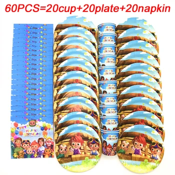 Cocomelon Family Theme Paper Plate Napkins Cup Party Supplies Tableware Set Kids Birthday Party Decorations Baby Shower Favor
Cocomelon Family Theme Paper Plate Napkins Cup Party Supplies Tableware Set Kids Birthday Party Decorations Baby Shower Favor