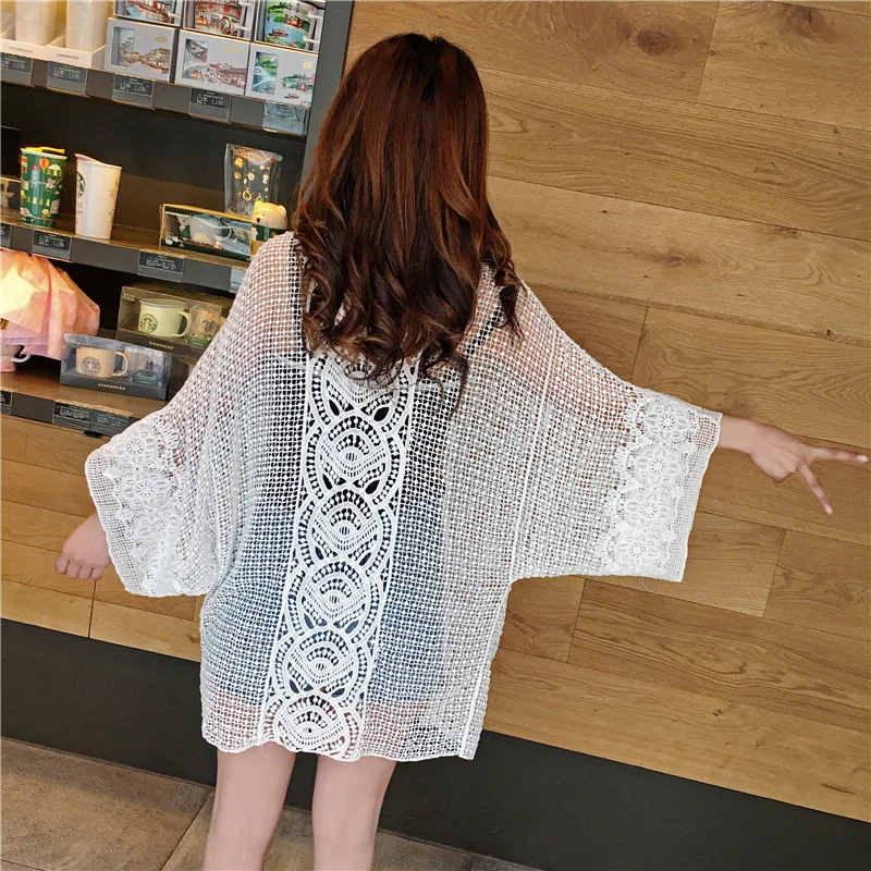 Beach Dresses Cover Swimwear Dress Plus Size Up Exit Of Bathroom Women Summer Tunic Coverup Hollow Cape Upper Garment Blouses 
Beach Dresses Cover Swimwear Dress Plus Size Up Exit Of Bathroom Women Summer Tunic Coverup Hollow Cape Upper Garment Blouses