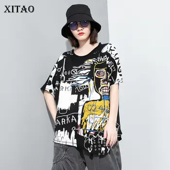 XITAO Print Short Sleeve Tee Europe Original Casual Loose Plus Size Personality Summer Small Fresh Tide Women T Shirt XJ4726
XITAO Print Short Sleeve Tee Europe Original Casual Loose Plus Size Personality Summer Small Fresh Tide Women T Shirt XJ4726