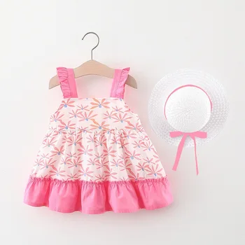 Summer Baby Dress Cotton Print Floral Baby Girl Dress + Hat Clothes Set Infant Toddler Clothes Casual Princess Dress
Summer Baby Dress Cotton Print Floral Baby Girl Dress + Hat Clothes Set Infant Toddler Clothes Casual Princess Dress