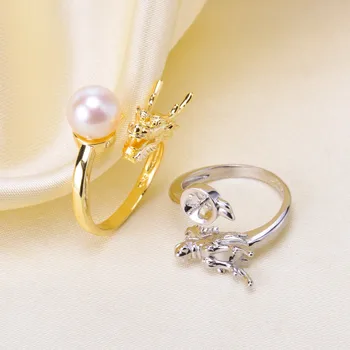 Trendy style 925 Silver Pearl Ring Finger Ring Adjustable Resizable Ring Findings and Component Jewelry Part Fitting Accessorie
Trendy style 925 Silver Pearl Ring Finger Ring Adjustable Resizable Ring Findings and Component Jewelry Part Fitting Accessorie