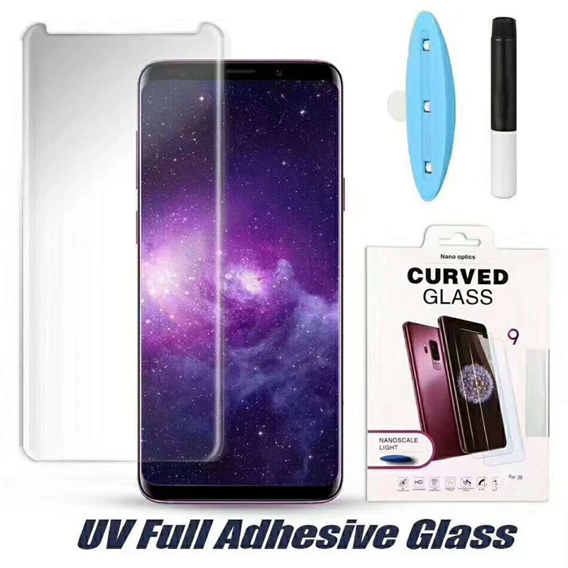 3D Curved Tempered Glass UV Nano Liquid Screen Protector Guard For Samsung S10 E S9 S8 Plus Note 10 10+ 9 8 Film With Package
3D Curved Tempered Glass UV Nano Liquid Screen Protector Guard For Samsung S10 E S9 S8 Plus Note 10 10+ 9 8 Film With Package