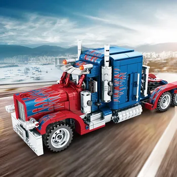 849Pcs Technic Peterbilt 389 Heavy Container Truck Car Model Building Blocks Sets Playmobil Assembling Educational Kids Toys
849Pcs Technic Peterbilt 389 Heavy Container Truck Car Model Building Blocks Sets Playmobil Assembling Educational Kids Toys