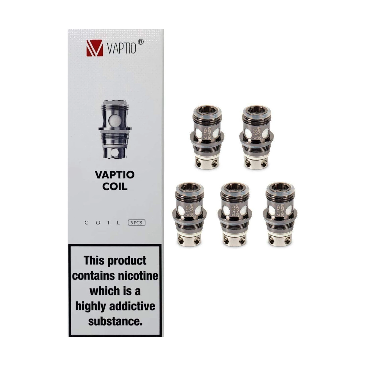 Фото Replaceable coils for Vaptio P1/P1-TF/P2/P3 gear/P1 mini/C2/SOLO 2/Move basic 50W Tank 5pcs 129A Coil Head Clearomizer | Электроника