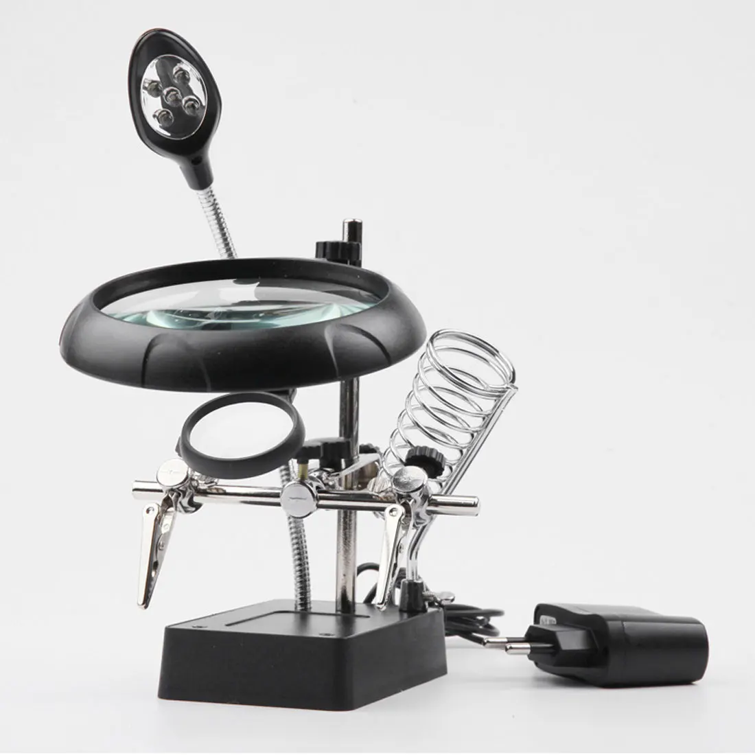 Welding Magnifying Glass with LED Light 3.5X-12X lens Auxiliary Clip Loupe Desktop Magnifier Third Hand Soldering Repair
Welding Magnifying Glass with LED Light 3.5X-12X lens Auxiliary Clip Loupe Desktop Magnifier Third Hand Soldering Repair