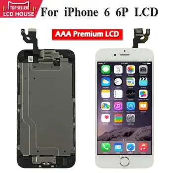 Full Set LCD Display For iPhone 6 6P LCD Touch Screen Home Button Front Camera Tools Parts Replacement Assembly Grade AAA A1593
Full Set LCD Display For iPhone 6 6P LCD Touch Screen Home Button Front Camera Tools Parts Replacement Assembly Grade AAA A1593