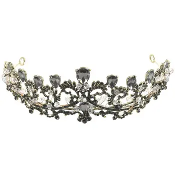 Baroque Black Wedding Tiara Headband Rhinestones Bridal Hair Accessories Vintage Crowns Bride Diadem Hair Jewelry
Baroque Black Wedding Tiara Headband Rhinestones Bridal Hair Accessories Vintage Crowns Bride Diadem Hair Jewelry