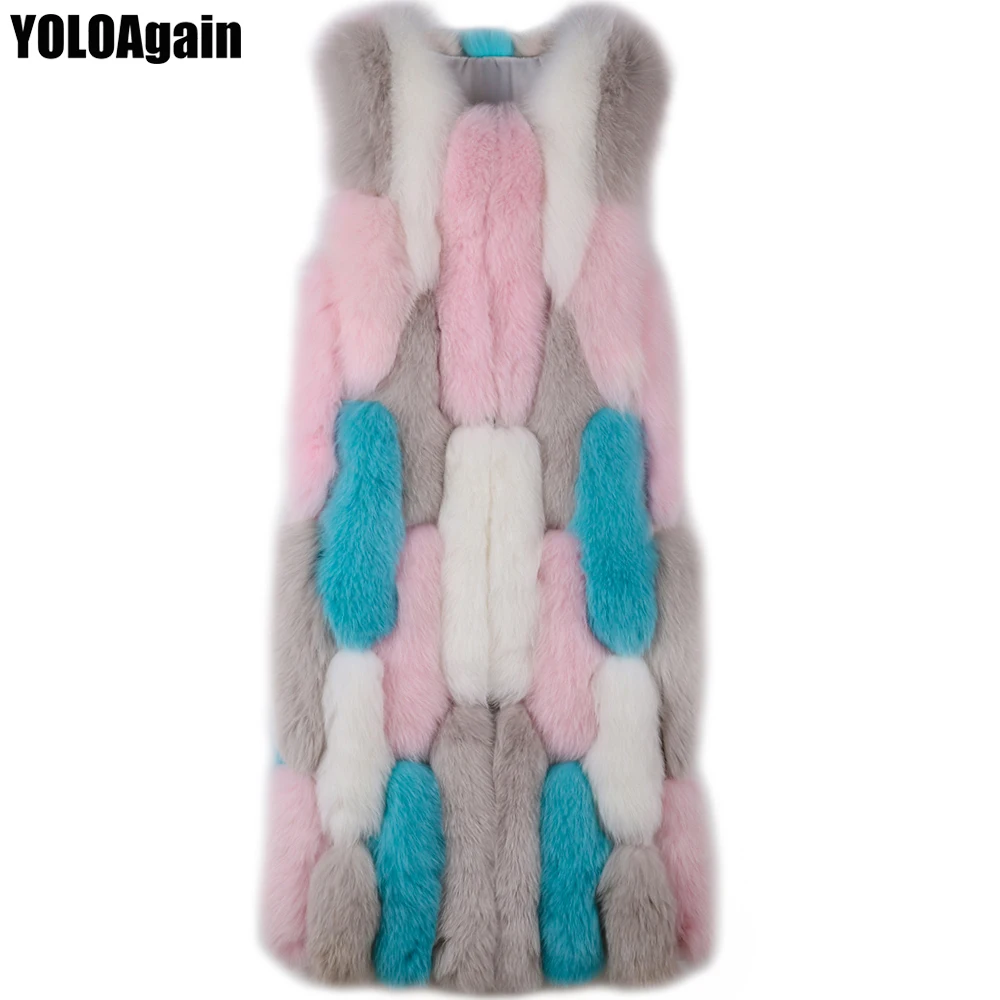 YOLOAgain winter warm women long natural fox fur vest high quality ladies sleeveless patchwork real fox fur vest
YOLOAgain winter warm women long natural fox fur vest high quality ladies sleeveless patchwork real fox fur vest