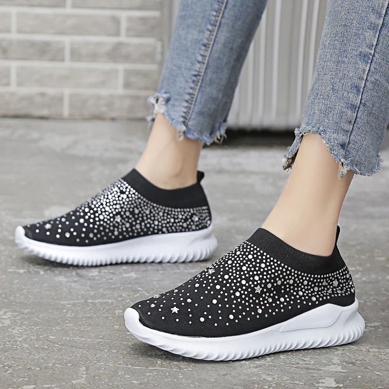 Lucyever 2020 Spring Summer Loafers Flats Shoes for Women Casual Mesh Slip on Female Breathable Crystal Flats Plus Size 35-43
Lucyever 2020 Spring Summer Loafers Flats Shoes for Women Casual Mesh Slip on Female Breathable Crystal Flats Plus Size 35-43