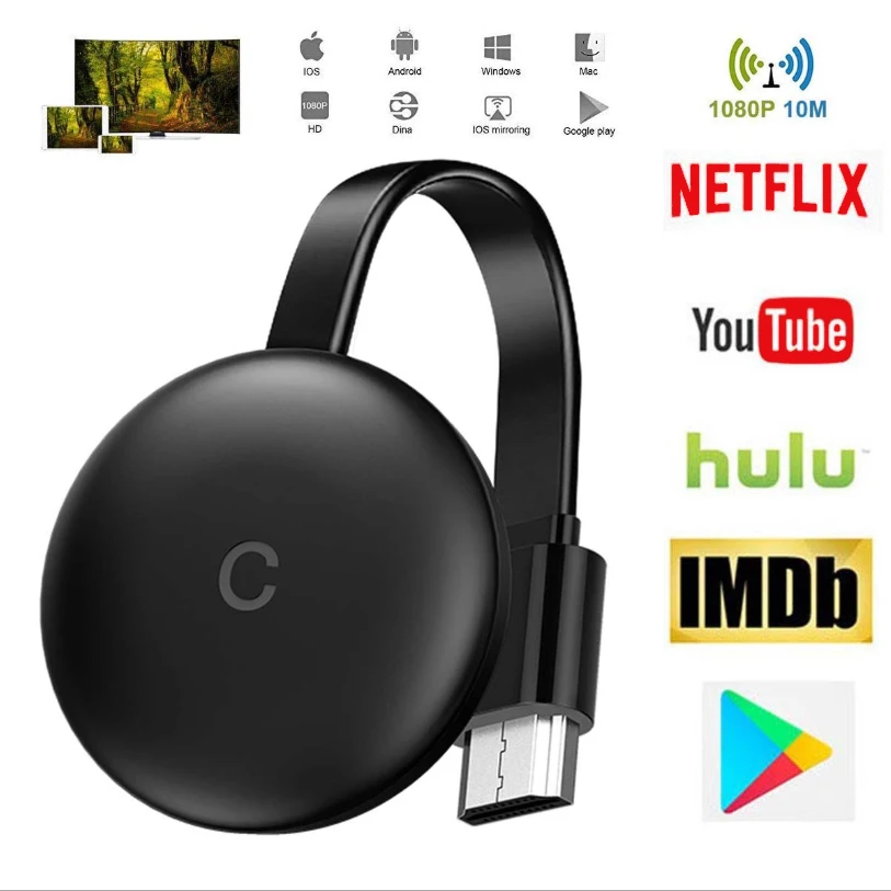 2019 NewGoogle g12 tvstick 5g wifi 4k1080p mobilescreen cast mirroring adapter Support chromecast/youtube, Android/IOS universal
2019 NewGoogle g12 tvstick 5g wifi 4k1080p mobilescreen cast mirroring adapter Support chromecast/youtube, Android/IOS universal