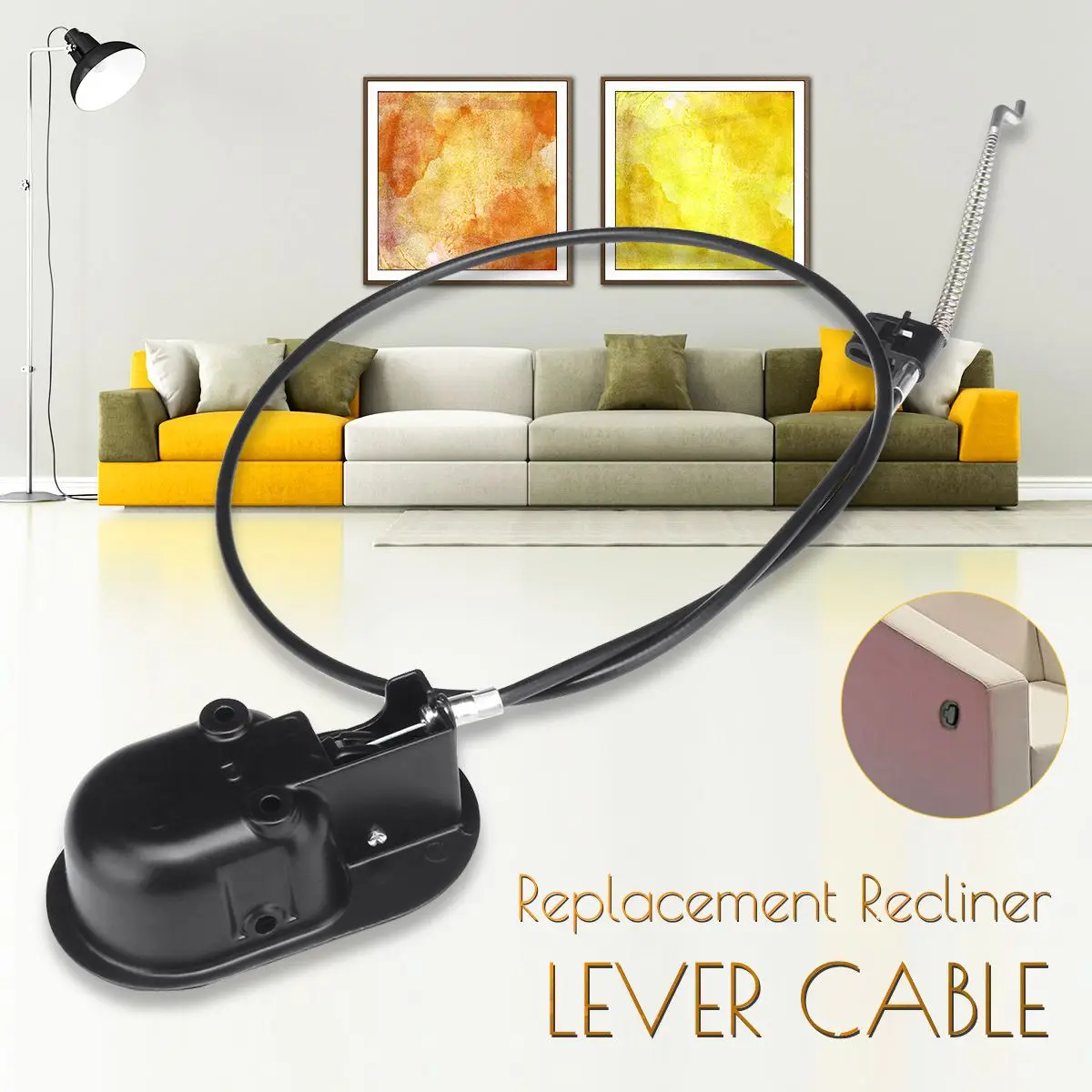 Black Metal Handle Recliner Chair Sofa Couch Release Lever Pull Handle With Spring Cable Replacement Furniture Accessory
Black Metal Handle Recliner Chair Sofa Couch Release Lever Pull Handle With Spring Cable Replacement Furniture Accessory