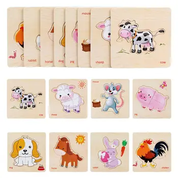8 Pcs Cartoon Wooden Animal and Transportation 3d Puzzle Wooden Toys For Toddler for over 2 years old children
8 Pcs Cartoon Wooden Animal and Transportation 3d Puzzle Wooden Toys For Toddler for over 2 years old children