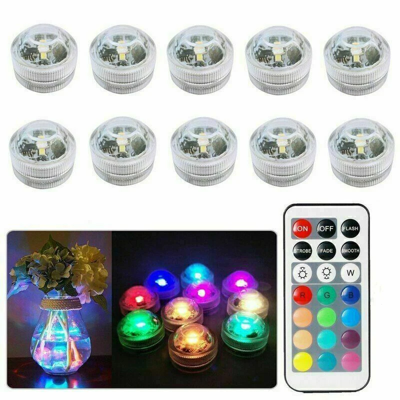 IP68 Waterproof Remote Control Diving Decoration Lamp 5050 SMD LED Multi Colored Light Bulb Submersible RGB LED Light Party Lamp
IP68 Waterproof Remote Control Diving Decoration Lamp 5050 SMD LED Multi Colored Light Bulb Submersible RGB LED Light Party Lamp