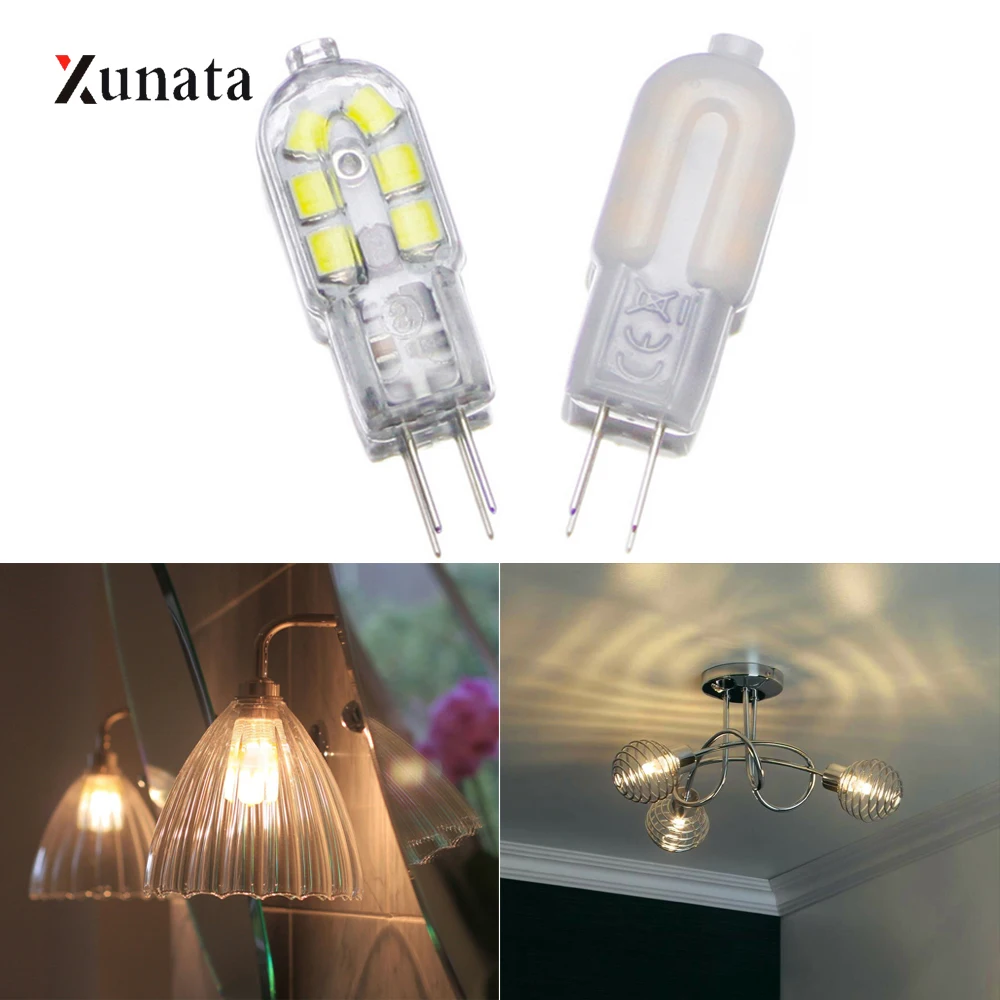 

DC12V G4 LED Bulbs 2W Capsule Light Bulb SMD 2835 12 Leds Lamp for Spotlight Chandelier Lighting Replace Halogen Lamps
