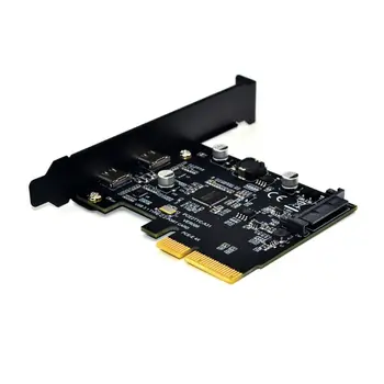 USB3.1 to Type-C 2Port Expansion Card PCI-E4X to USB3.1 Gen2 10Gbps USBC Adapter
USB3.1 to Type-C 2Port Expansion Card PCI-E4X to USB3.1 Gen2 10Gbps USBC Adapter