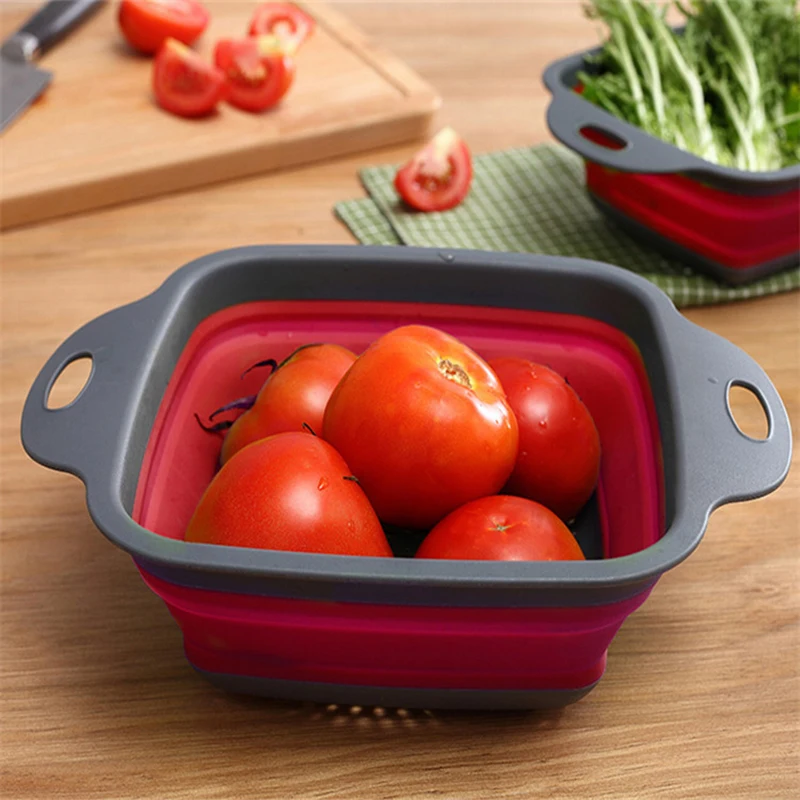 Folding Fruit Vegetable Washing Basket Strainer Portabl Silicone Colander Collapsible Drainer With Handle Kitchen Tools
Folding Fruit Vegetable Washing Basket Strainer Portabl Silicone Colander Collapsible Drainer With Handle Kitchen Tools