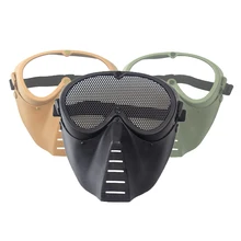 Military Airsoft Paintball Masks Tactical Steel Mesh/Lens Full Face Mask for Army Outdoor Paintball Hunting Accessories
Military Airsoft Paintball Masks Tactical Steel Mesh/Lens Full Face Mask for Army Outdoor Paintball Hunting Accessories