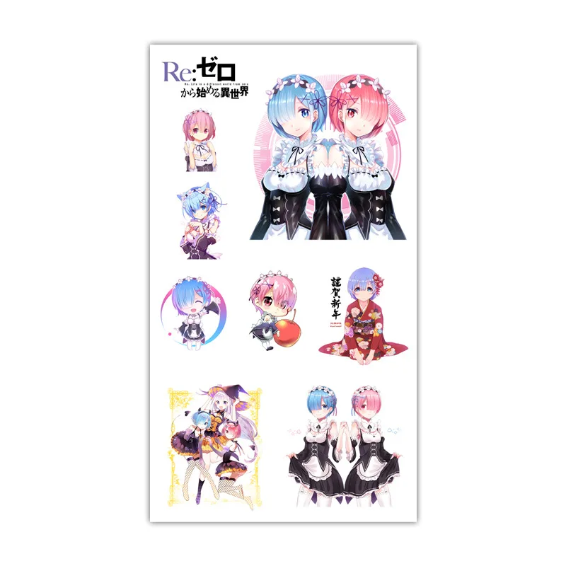 1pc Re:Life in a different world from zero Tattoo Anime Stiker Water Transfer Temporary Children Tattoos Paper For Body Arm
1pc Re:Life in a different world from zero Tattoo Anime Stiker Water Transfer Temporary Children Tattoos Paper For Body Arm