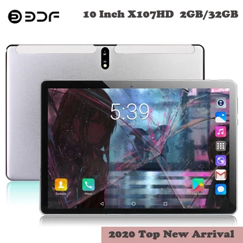 

BDF Phablet 10.1 Inch Tablet 2.5D Screen Android 7.0 Quad Core RAM 2GB ROM 32GB Camera 5.0MP WiFi 3G Phone SIM Card 10 Tablet Pc