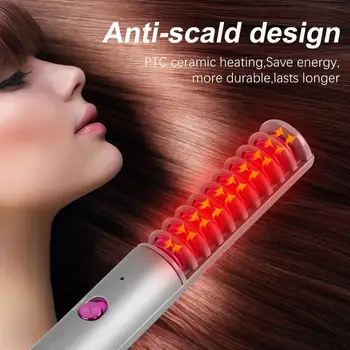 Mini Portable Hair Straightener Styler Brush Straight Hair Comb Brush Beard Electric Straightening Hot Comb Hair Care Machine
Mini Portable Hair Straightener Styler Brush Straight Hair Comb Brush Beard Electric Straightening Hot Comb Hair Care Machine
