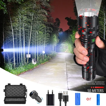 Powerful Super Bright XHP50.2 LED flashlight 5 modes Camping L2 waterproof torch light powerful lantern use 18650 26650 battery
Powerful Super Bright XHP50.2 LED flashlight 5 modes Camping L2 waterproof torch light powerful lantern use 18650 26650 battery