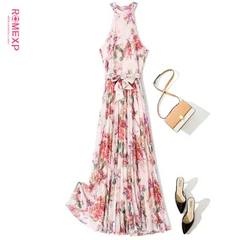 Romexp 2020 Svoryxiu Runway Designer Summer Female Multicolor Floral Print Pleated Dress Halter Collar Sashes Ladies Vintage Mid
Romexp 2020 Svoryxiu Runway Designer Summer Female Multicolor Floral Print Pleated Dress Halter Collar Sashes Ladies Vintage Mid