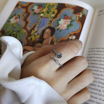 Romantic Rose Flower Ring Real 925 Sterling Silver Antique Open Flower Ring Luxury Vintage Ring Wedding Lover Valentine's Gift
Romantic Rose Flower Ring Real 925 Sterling Silver Antique Open Flower Ring Luxury Vintage Ring Wedding Lover Valentine's Gift