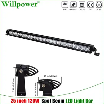 Auto Car 25inch 120W Slim LED Work Light Bar Off Road SUV UTV 4WD Single Row LED Bar Bumper Driving Lamp Spotlight w/ 2 Brackets
Auto Car 25inch 120W Slim LED Work Light Bar Off Road SUV UTV 4WD Single Row LED Bar Bumper Driving Lamp Spotlight w/ 2 Brackets